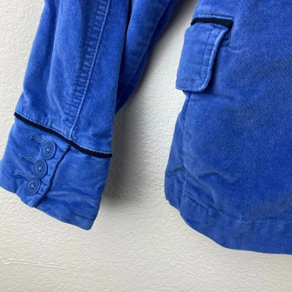 Gap Kids Blue Brushed Corduroy Girls Jacket  M 7/8